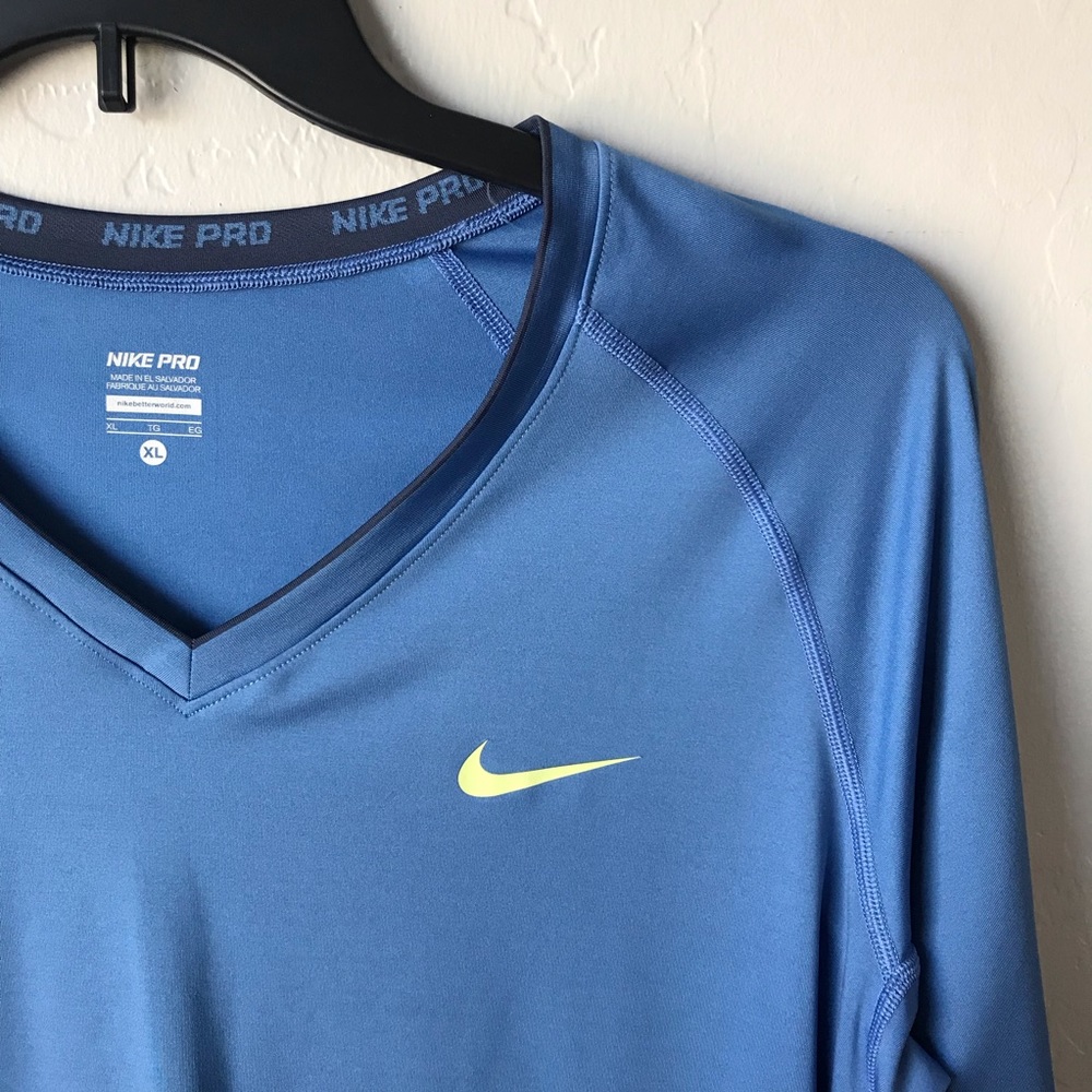Nike Pro Stay Cool Dri Fit Long Sleeve Workout Tee